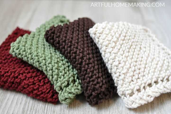 Easy dishcloth knitting pattern free