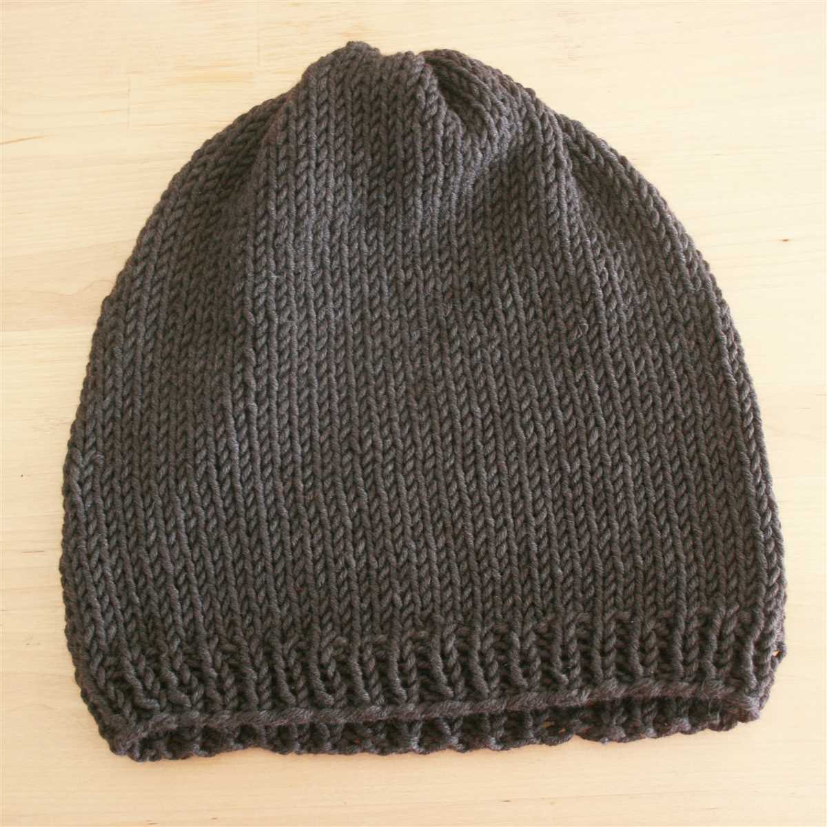 Easy flat knit hat pattern