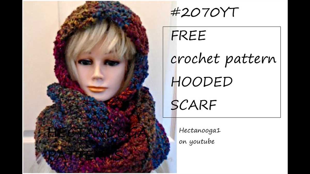 Easy hooded scarf free knitting pattern