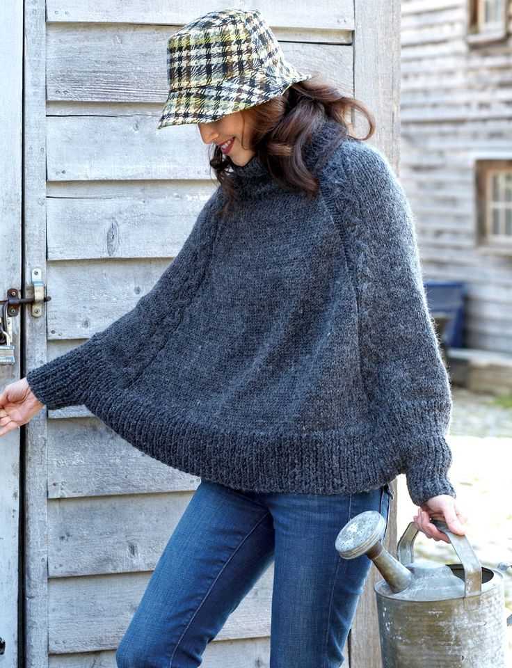 Easy knit cape pattern