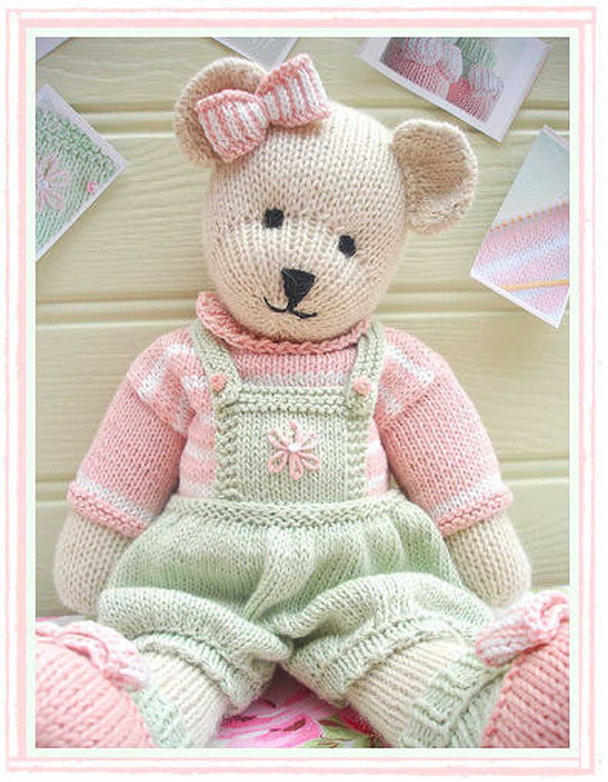 Easy knitted bear pattern