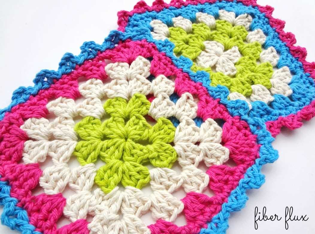 Easy knitted round dishcloth patterns