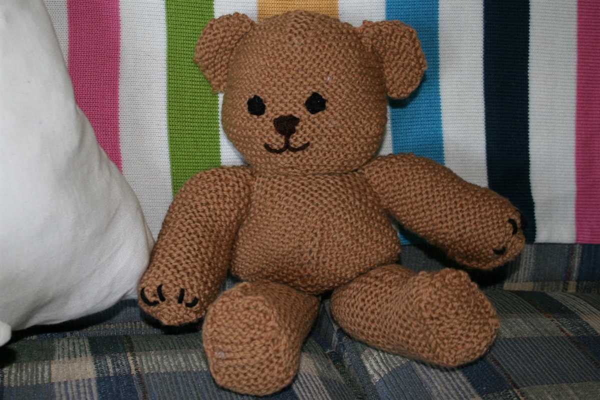 Easy knitted teddy bear pattern