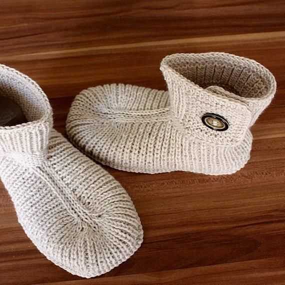 Easy slipper knitting pattern