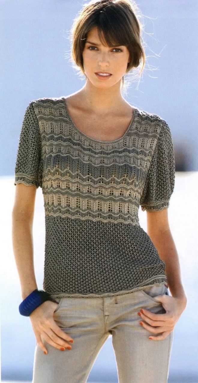 Short sleeve sweater patterns free knitting