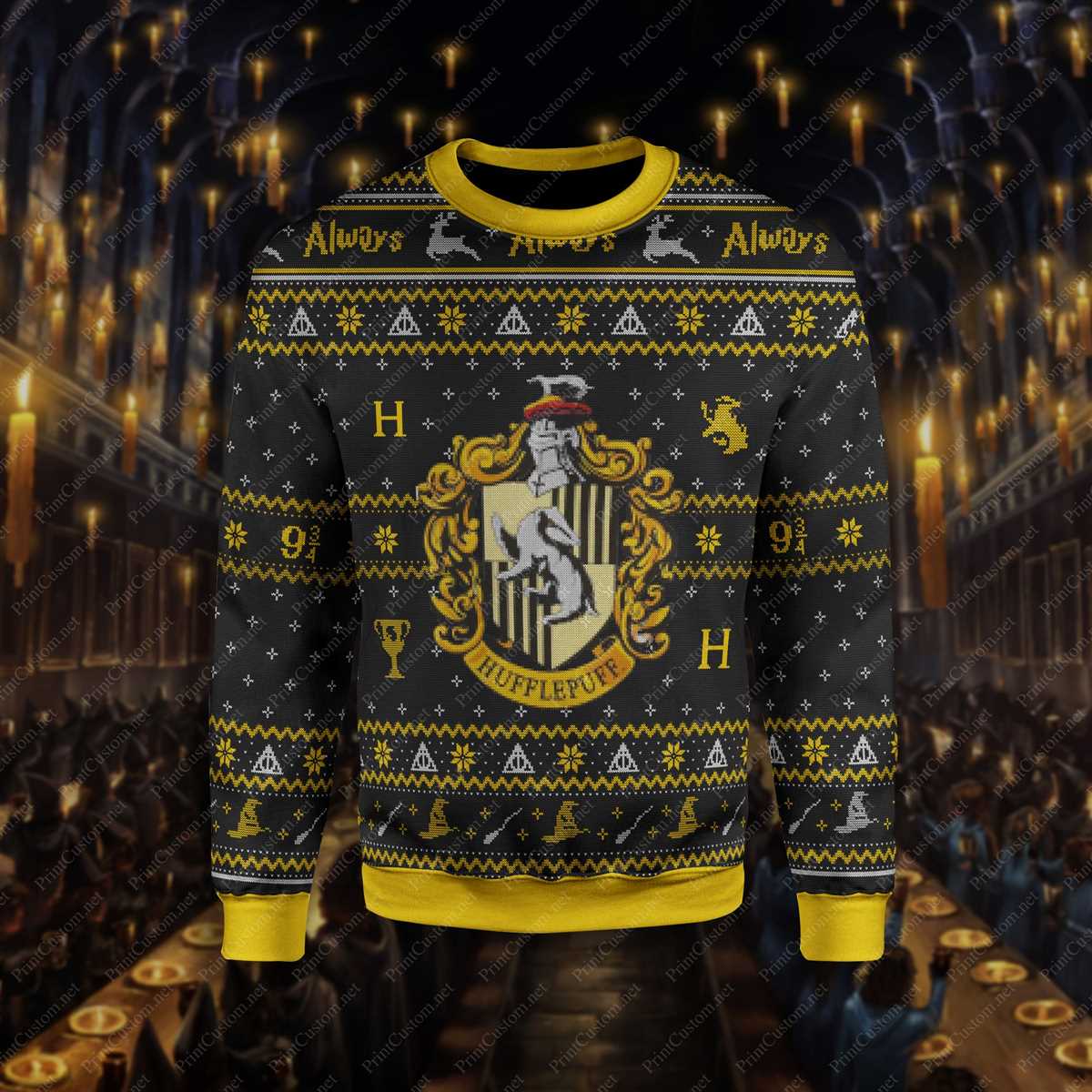 Hufflepuff sweater knitting pattern