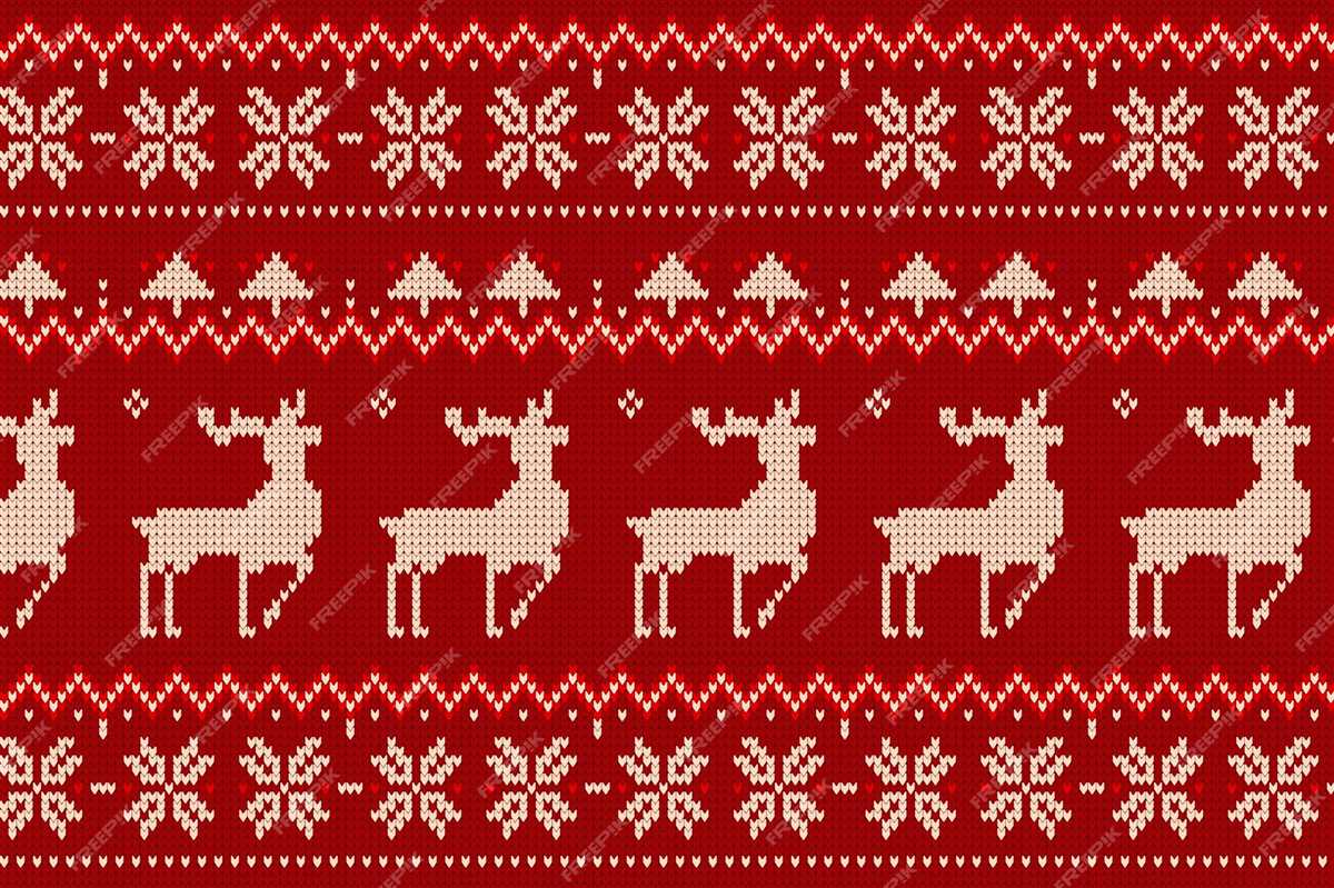 Christmas knit sweater patterns