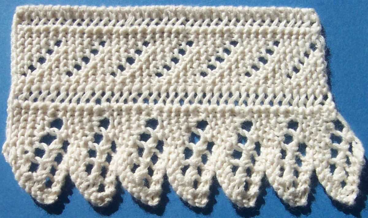 What does a knitting pattern look like