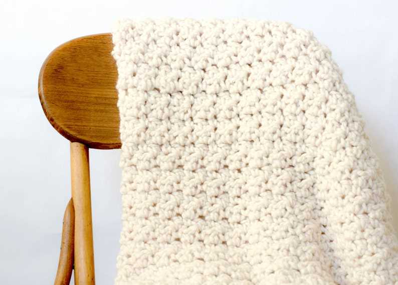 Free chunky knit baby blanket pattern