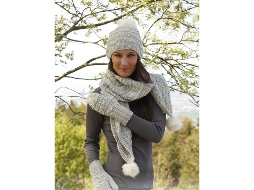Knitted hat and scarf patterns
