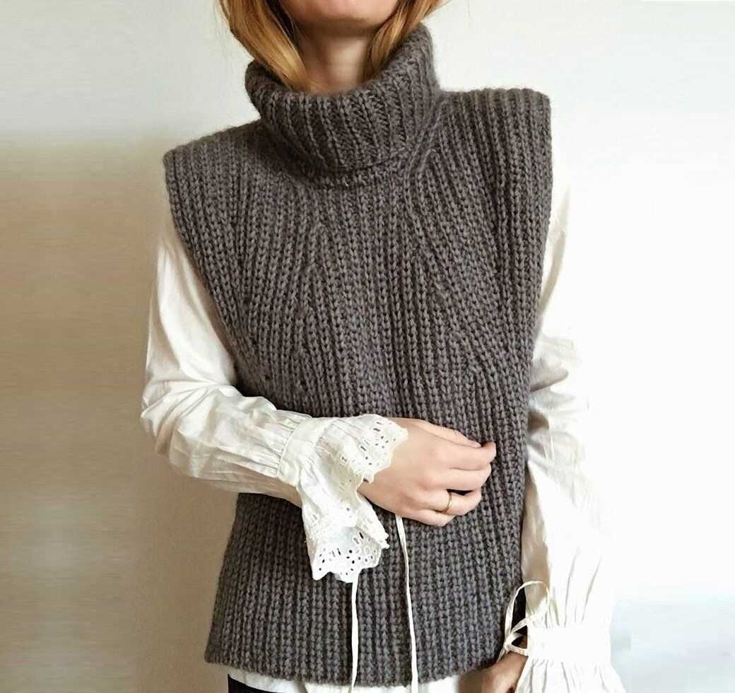 Knitted vest knitting pattern