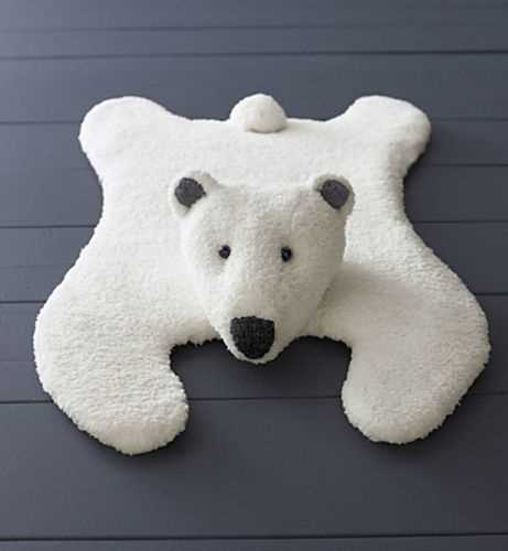 Knit bear rug pattern