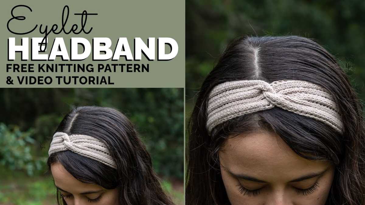 Knitted head band free pattern