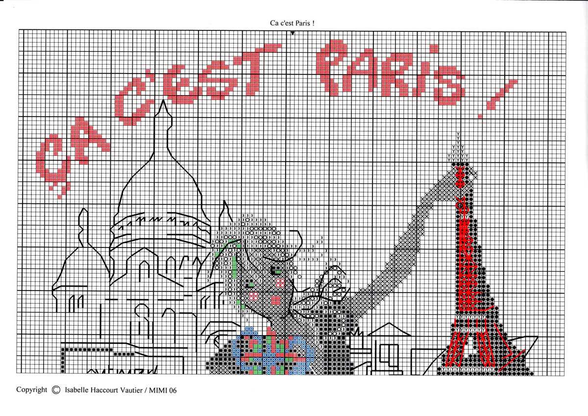 Eiffel tower knitting pattern