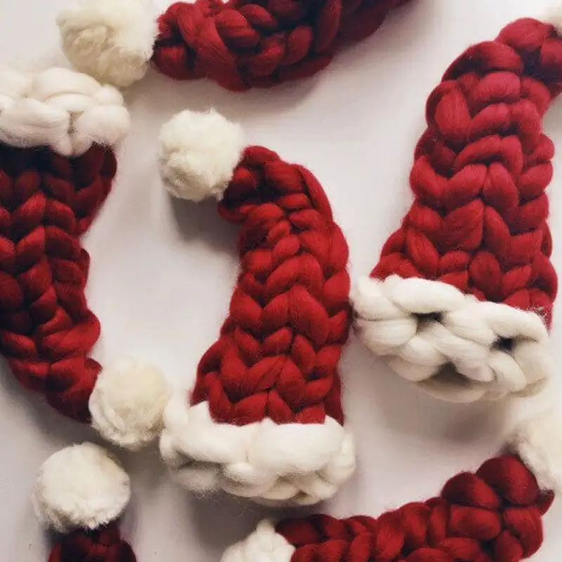 Chunky knit santa hat pattern free