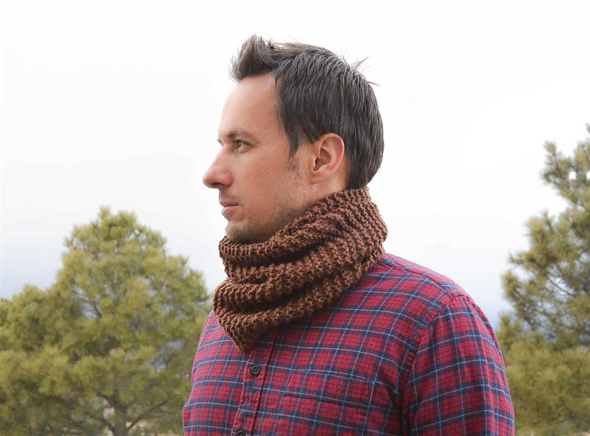 Mens knit scarf pattern