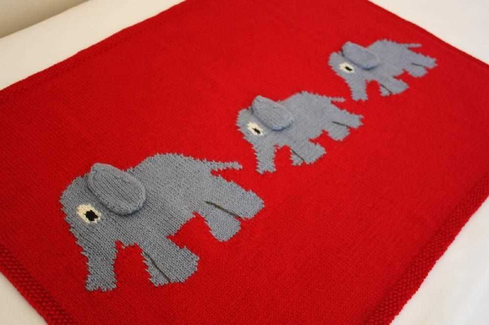 Elephant blanket knitting pattern