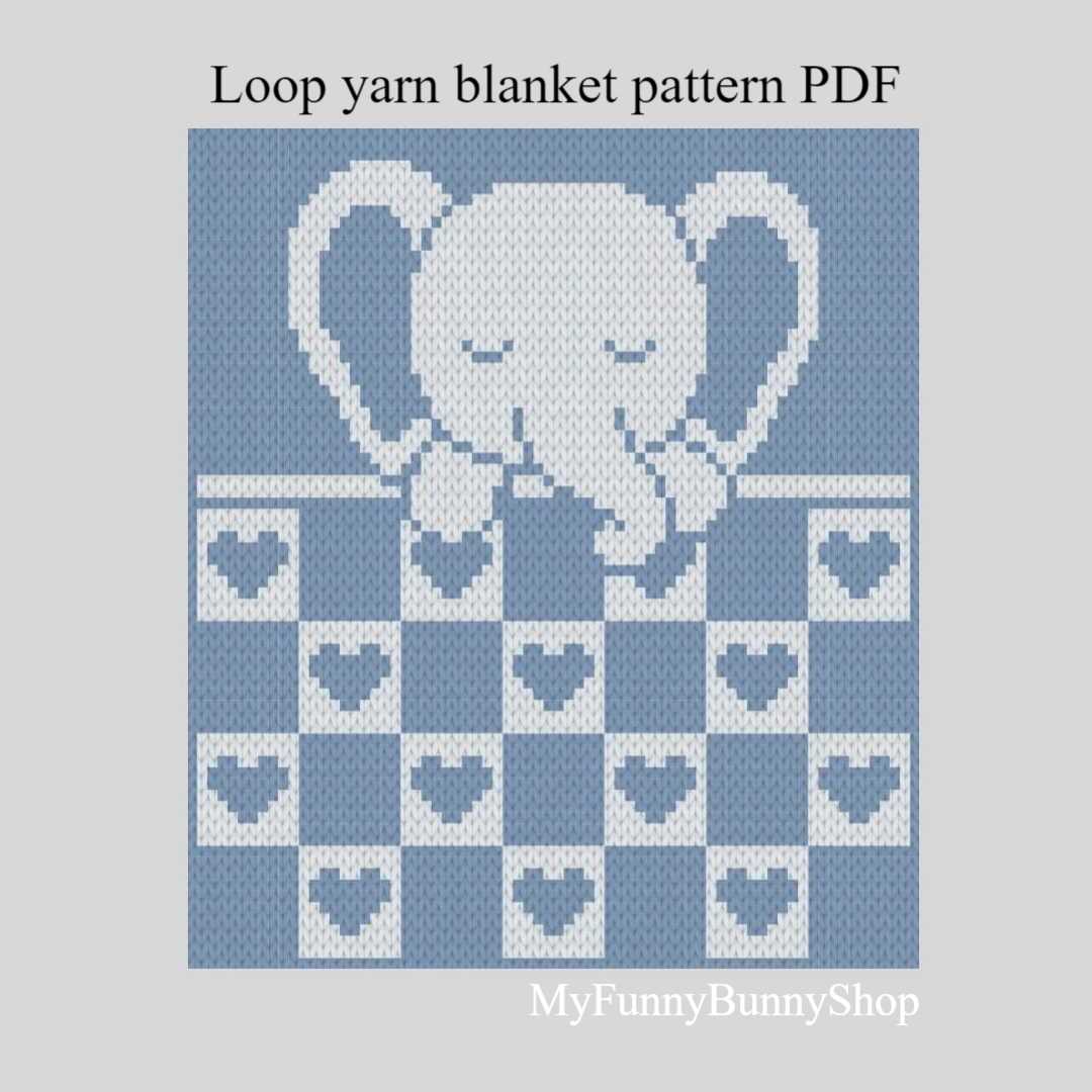 Elephant blanket knitting pattern