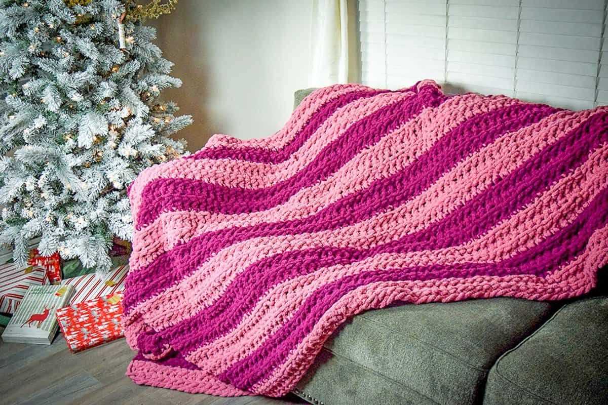 Finger knitting blanket patterns