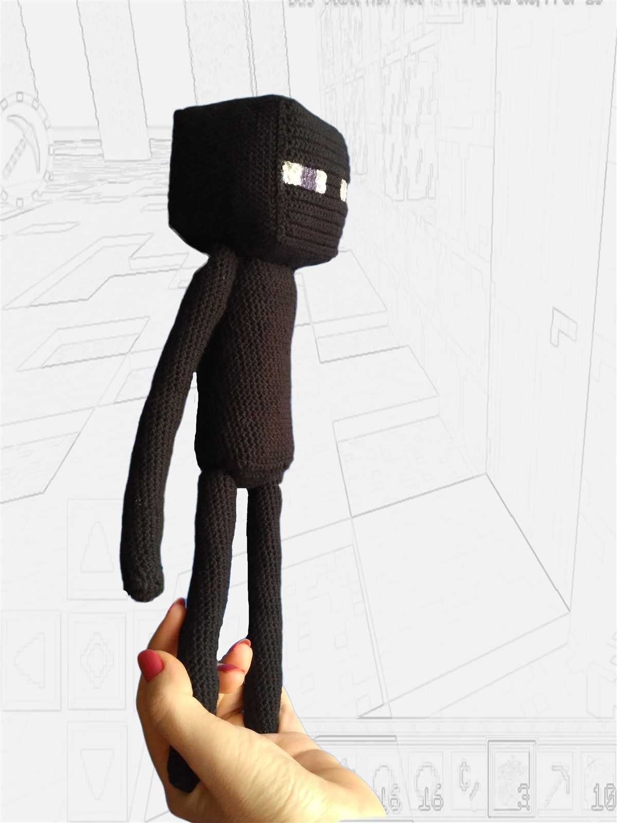 Enderman knitting pattern