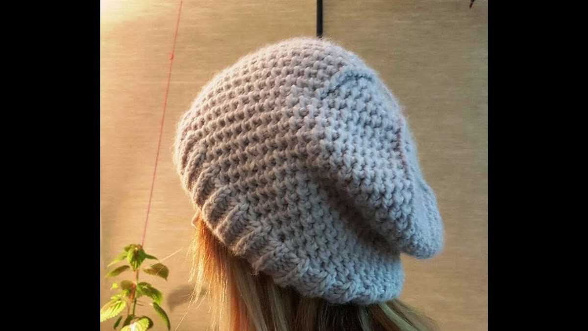 Knitted beanie pattern 8 ply