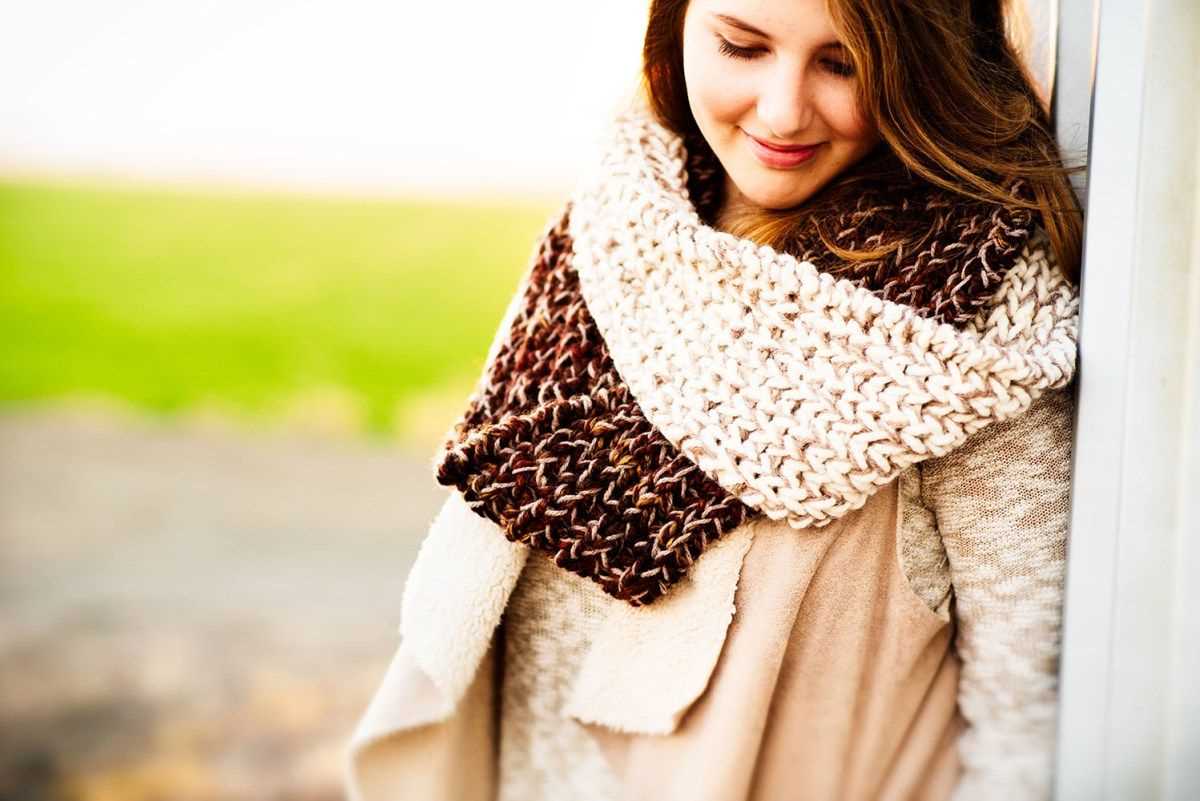 Easy pretty scarf knit patterns