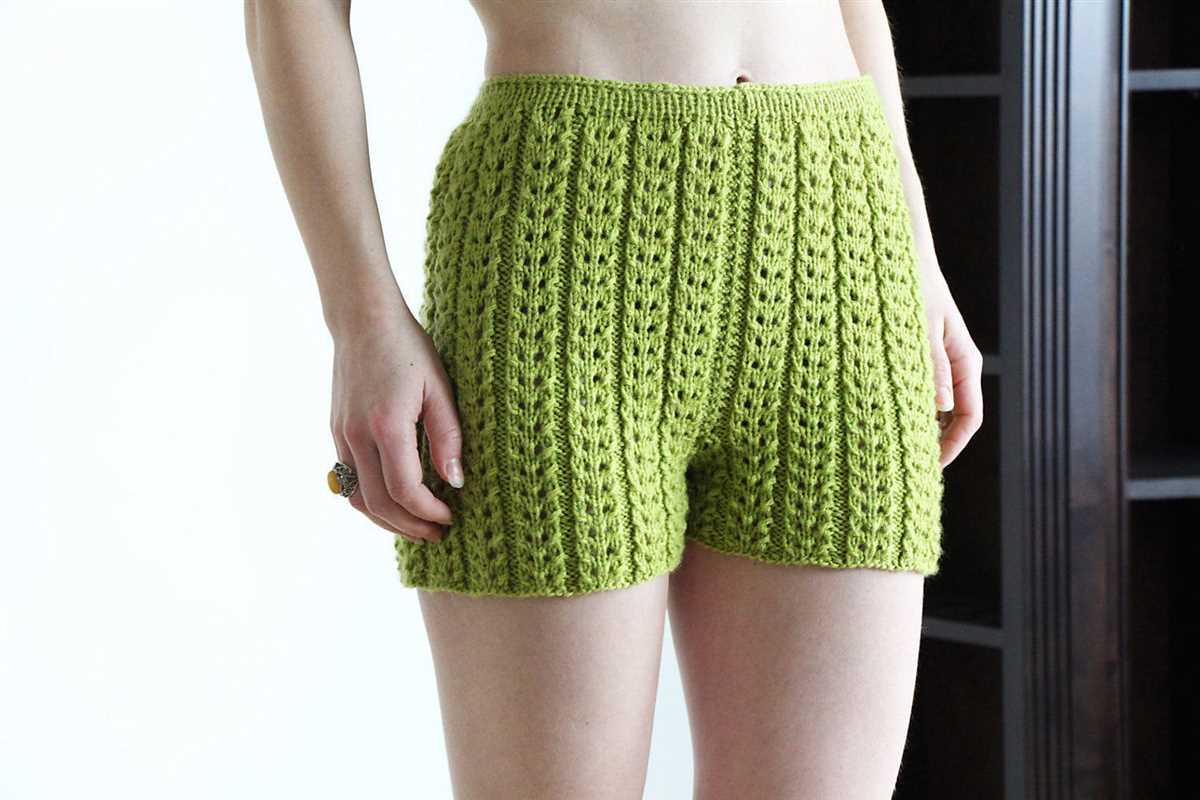 Knit short pattern