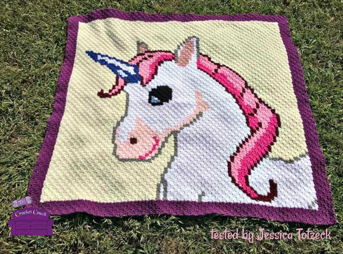 Unicorn blanket knitting pattern free