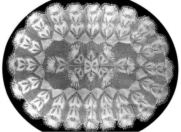 Knitted lace tablecloth patterns