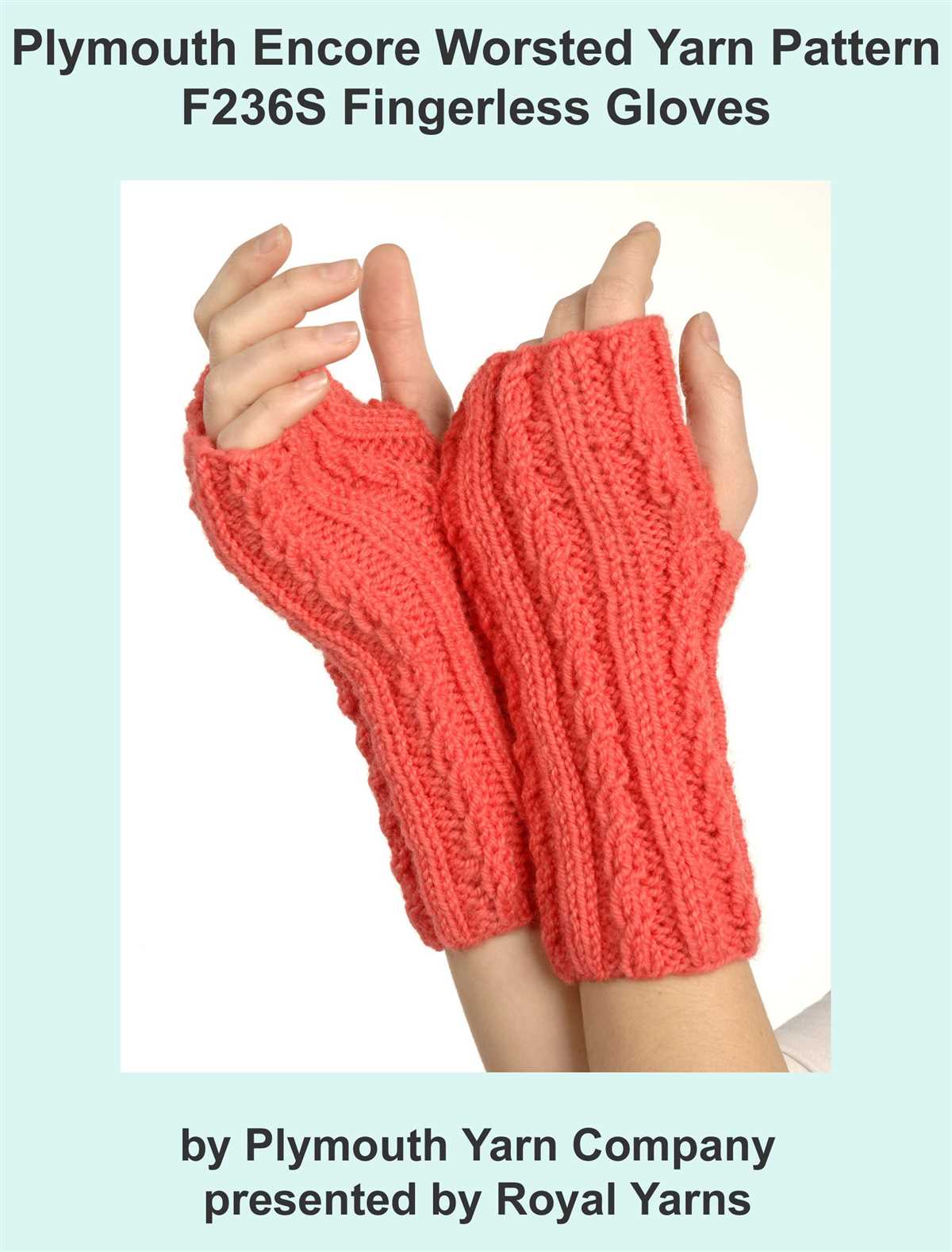 Aran fingerless gloves free knitting pattern