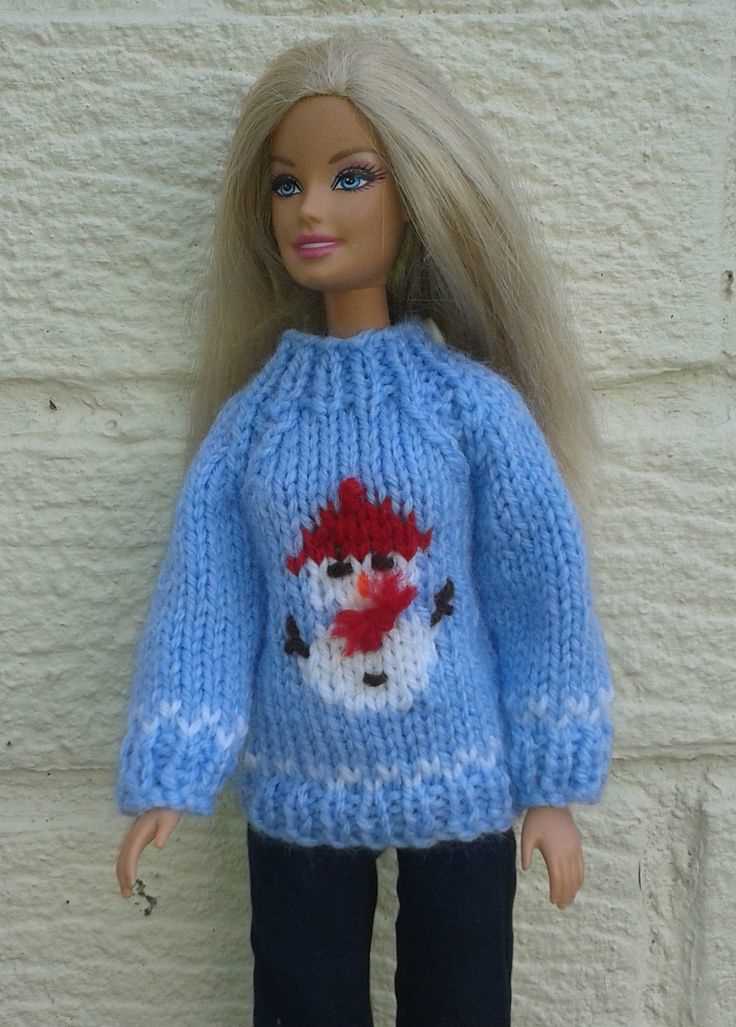 Barbie knitted sweater pattern