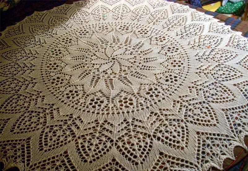 Free knitted lace tablecloth patterns