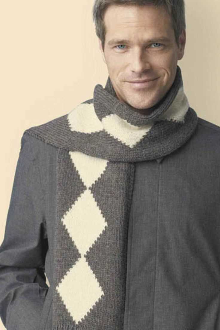 Free knitting pattern for mens scarf