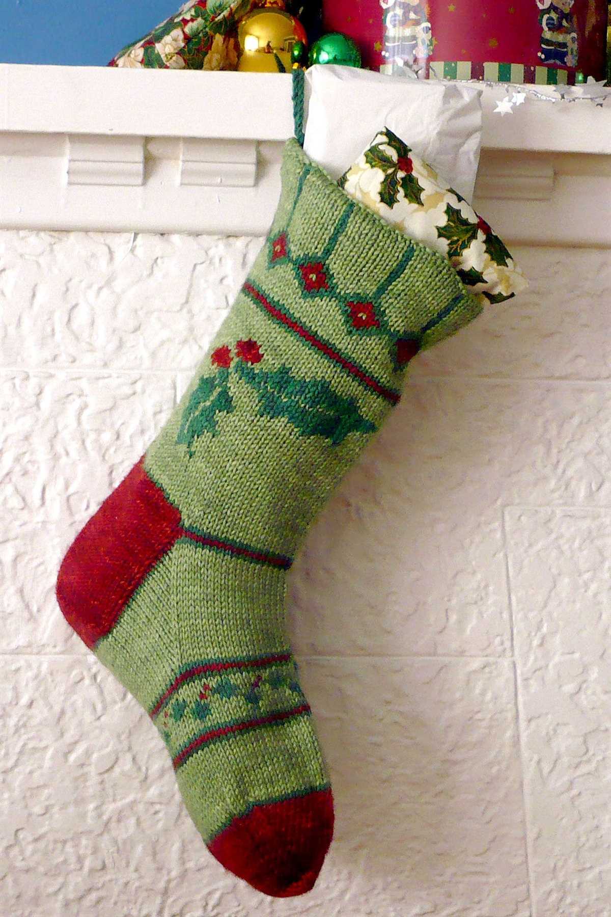 Christmas stocking knitting patterns free