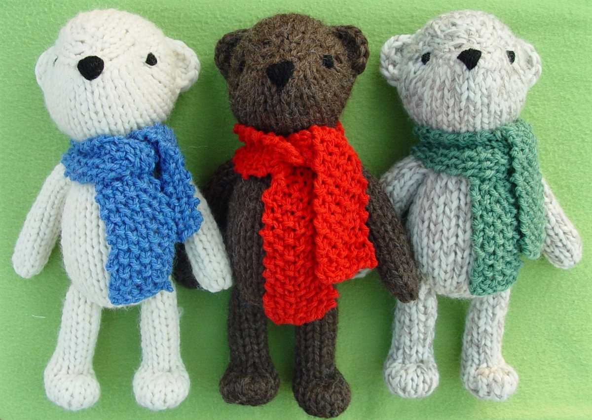 Easy knitted bear pattern