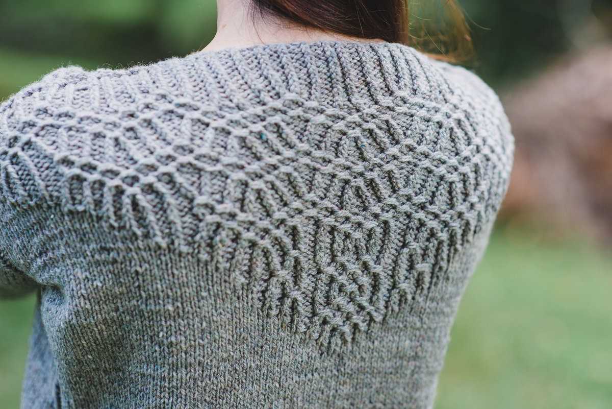 Fern and feather knitting pattern