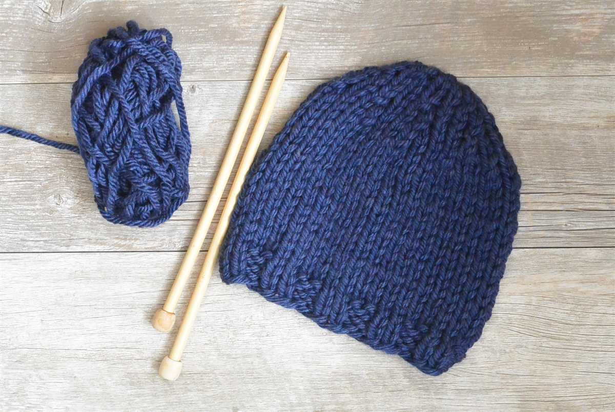 Free chunky knit hat pattern straight needles