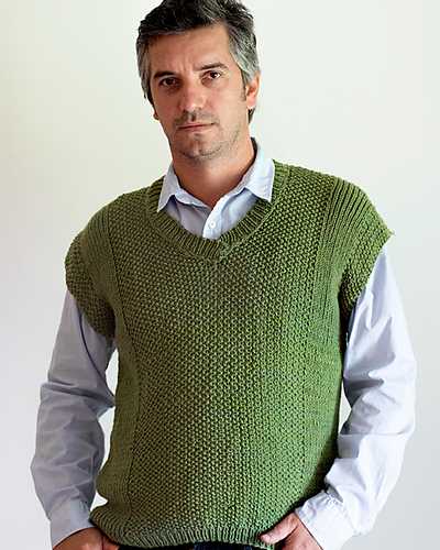 Men's knit vest pattern free