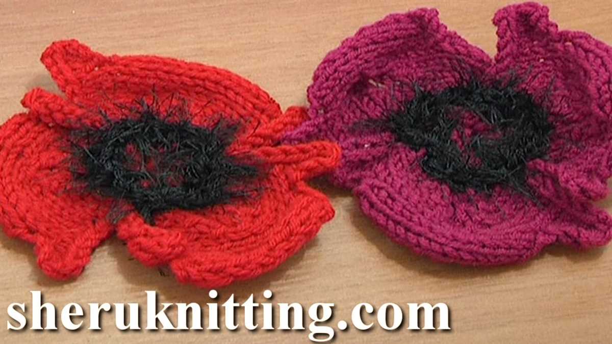 How to knit flowers free pattern