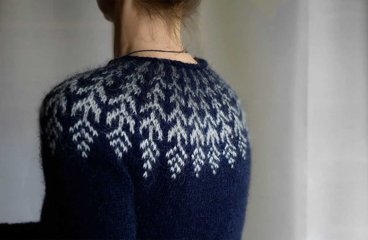 Fern and feather knitting pattern