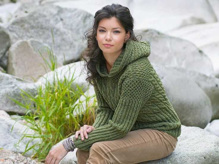 Hoodie sweater knitting pattern