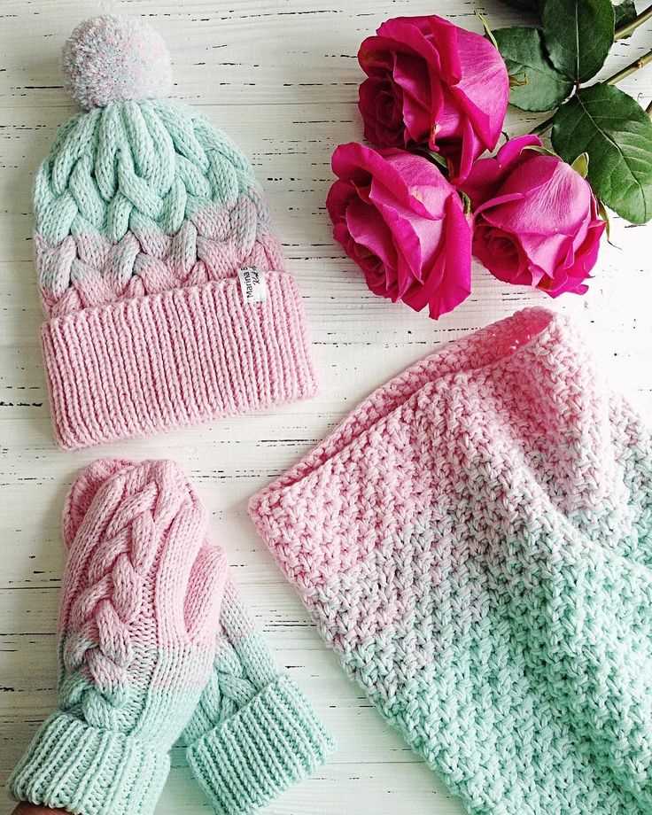 Gradient knitting patterns