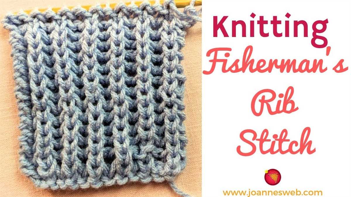 Fisherman's rib knitting pattern free