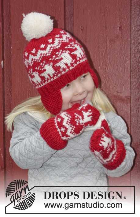 Flap mittens knitting pattern