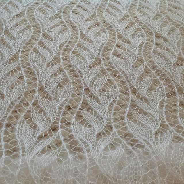 Flemish block lace knitting pattern