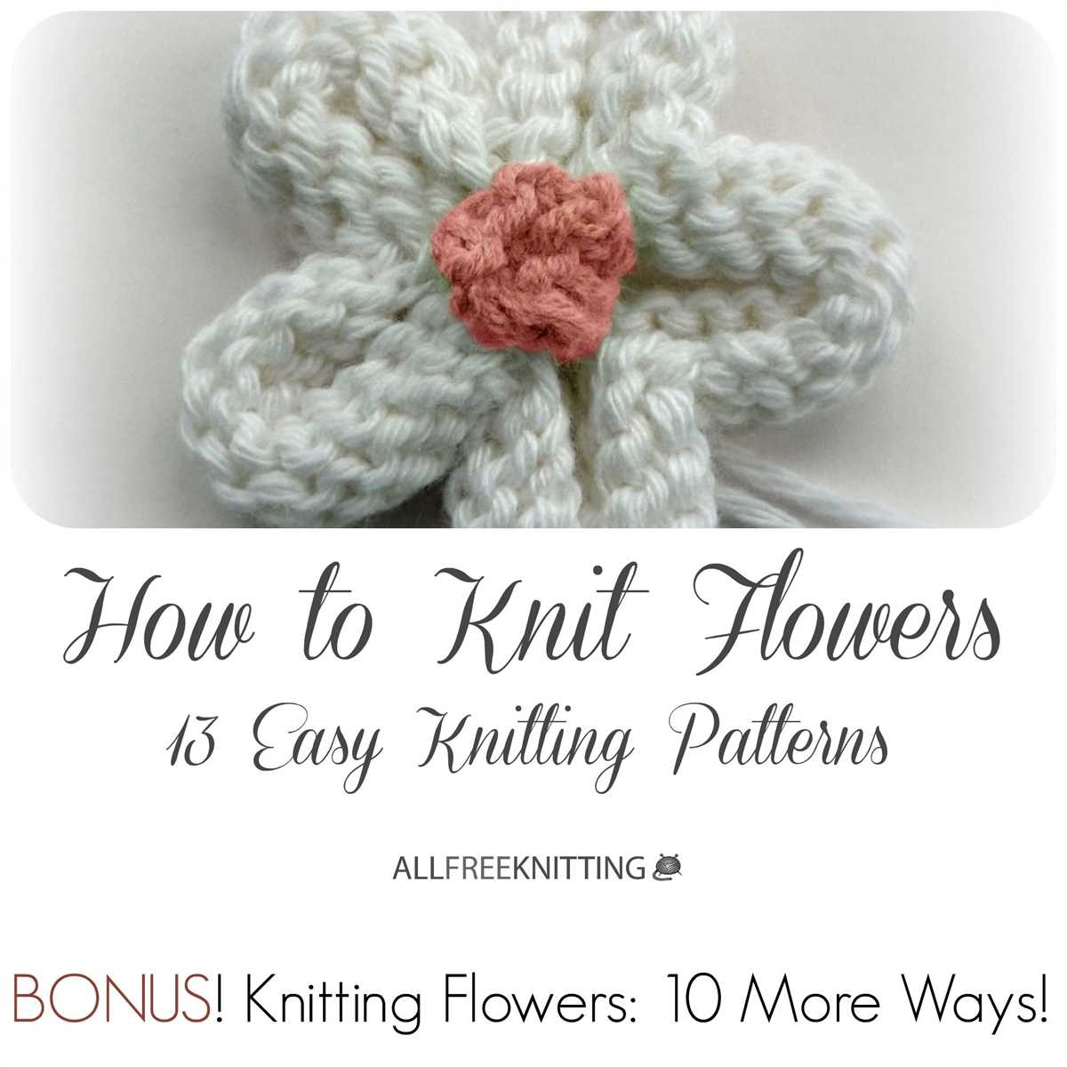 Flower knit pattern