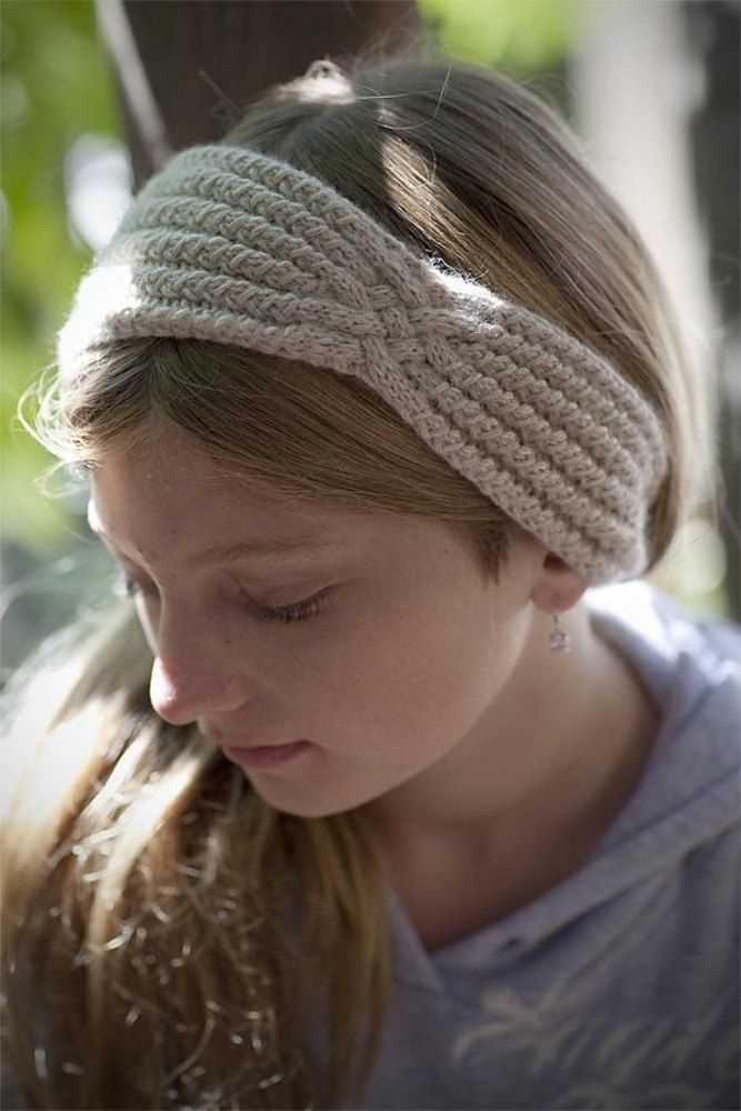 Knitted braided headband free pattern