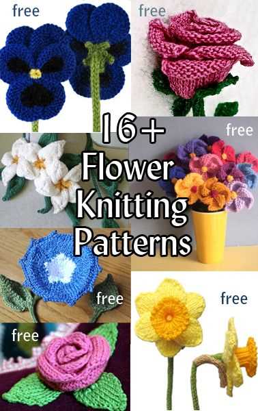 How to knit flowers free pattern