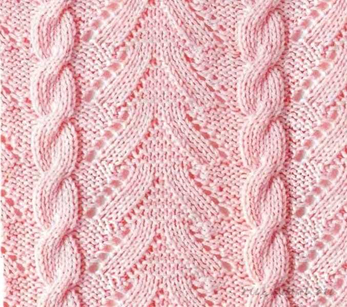 Tulip lace knitting pattern