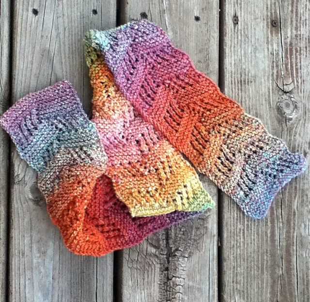 Hand knit scarf patterns